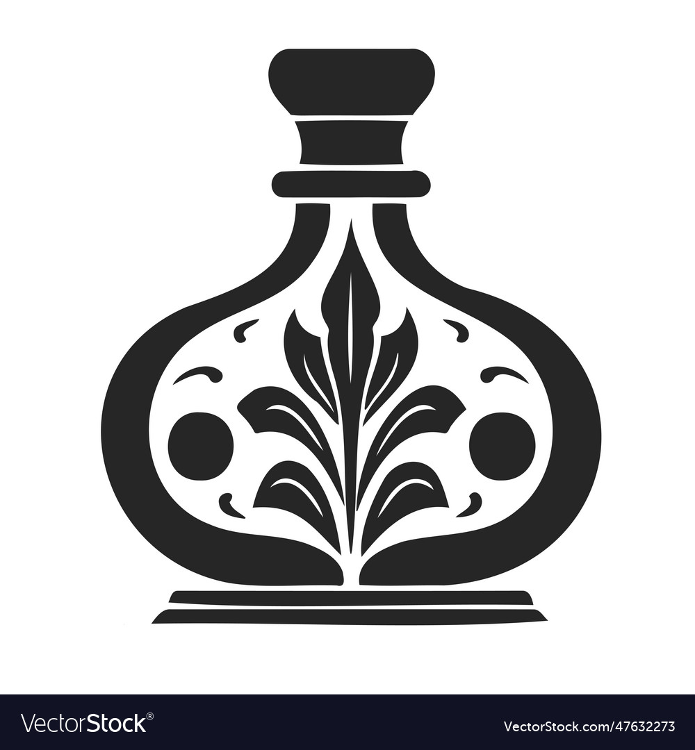 Beautiful hand drawn vintage perfume bottle Vector Image