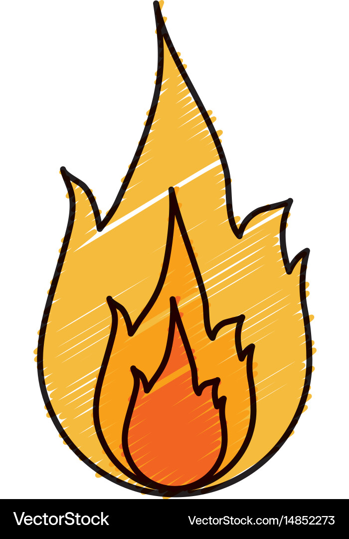 Fire flame icon Royalty Free Vector Image - VectorStock
