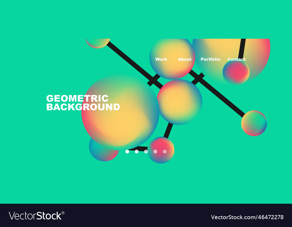 Line points connections geometric abstract Vector Image