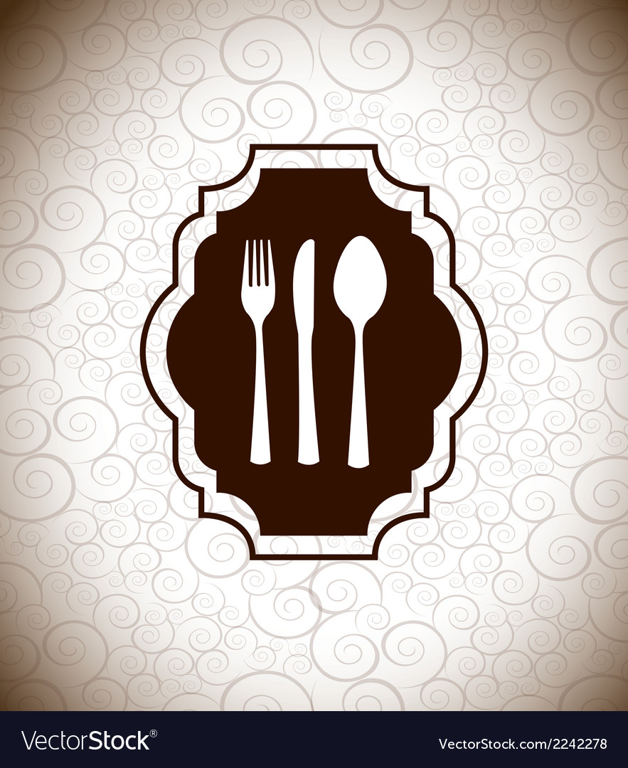 Menu design over gray background Royalty Free Vector Image