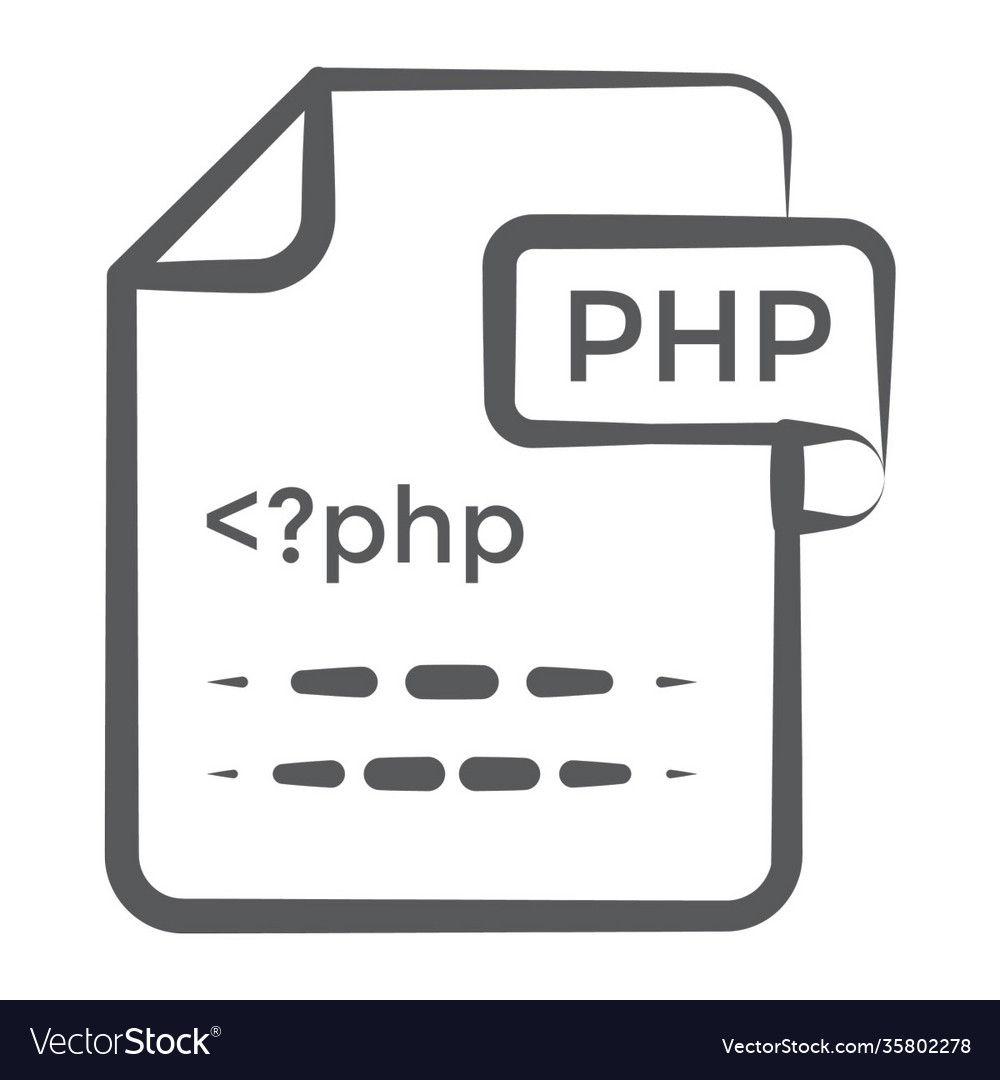 Php file Royalty Free Vector Image - VectorStock