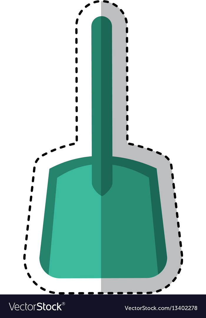 Sand bucket shovel icon Royalty Free Vector Image