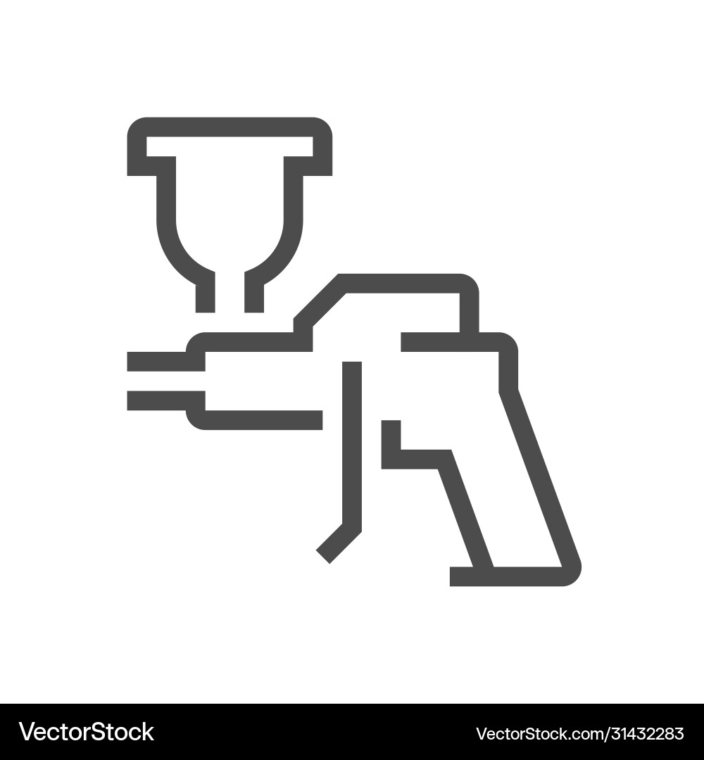 Car paint nozzle icon Royalty Free Vector Image