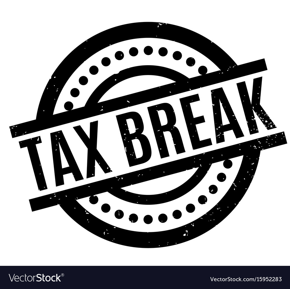 tax-break-rubber-stamp-royalty-free-vector-image