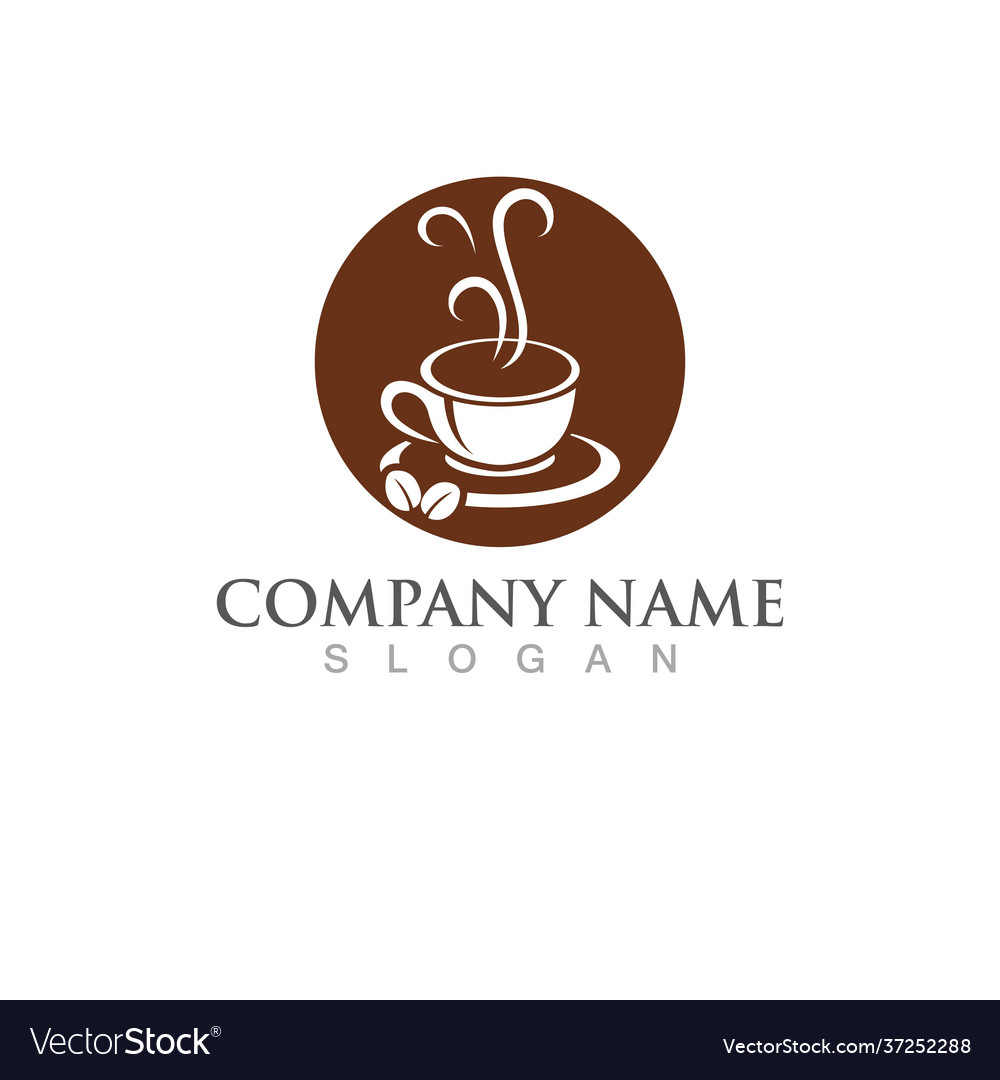 Coffee logo template Royalty Free Vector Image