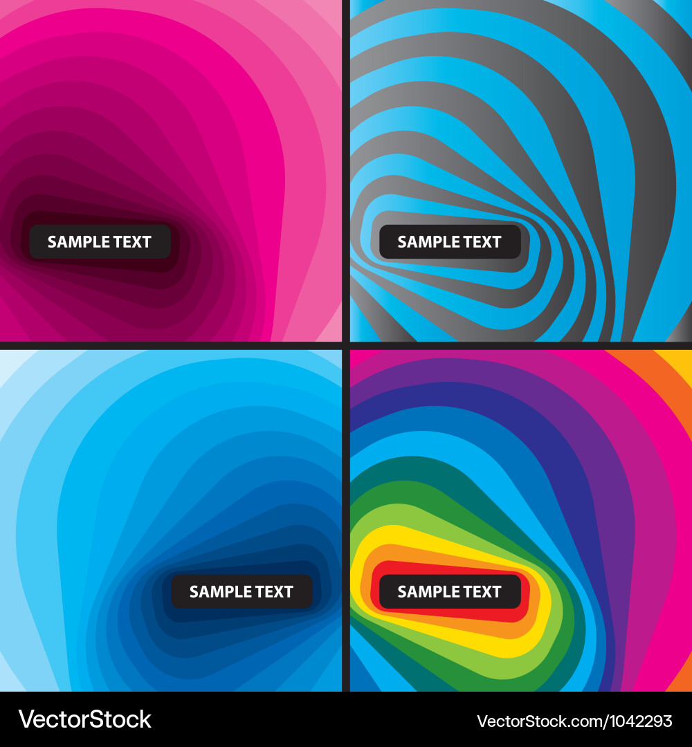 Abstract backgrounds set Royalty Free Vector Image