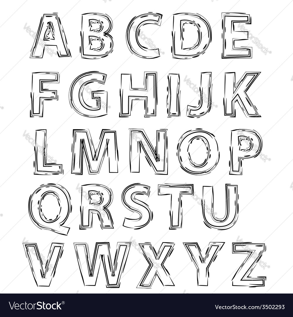 Alphabet Royalty Free Vector Image - VectorStock