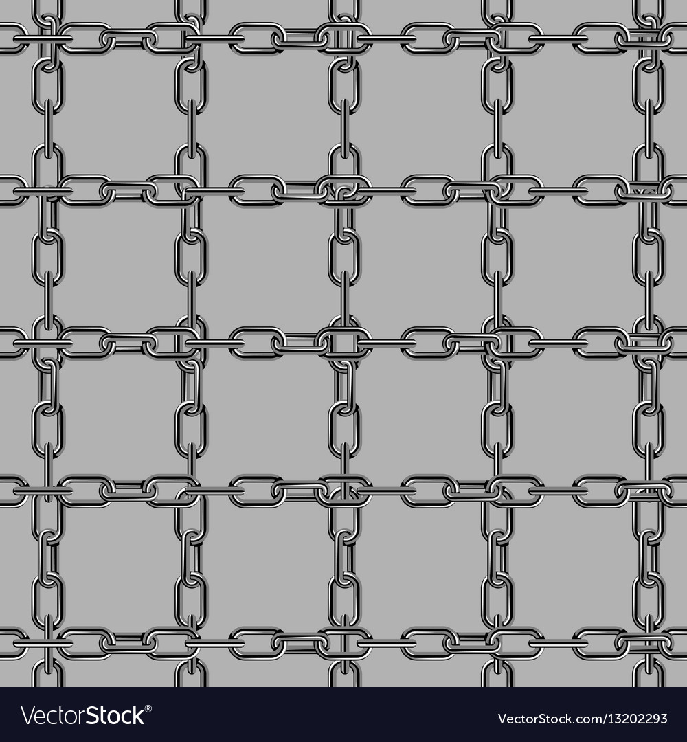 Chains link strength connection seamless Vector Image