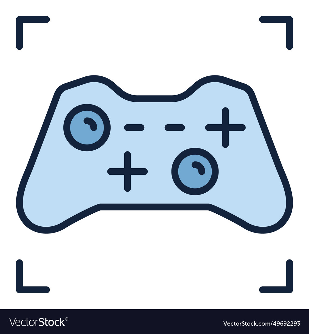 Controller or gamepad colored icon symbol Vector Image