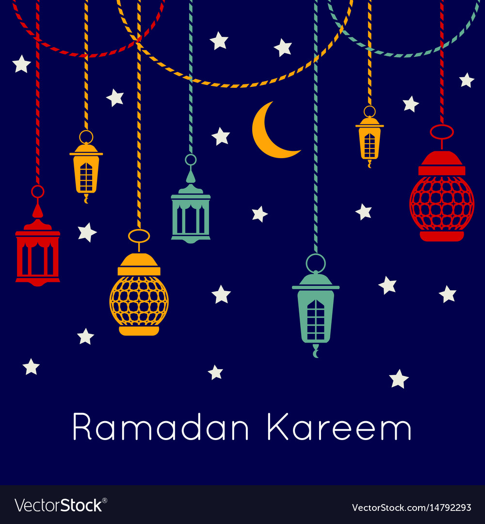 Ramadan kareem celebration background Royalty Free Vector