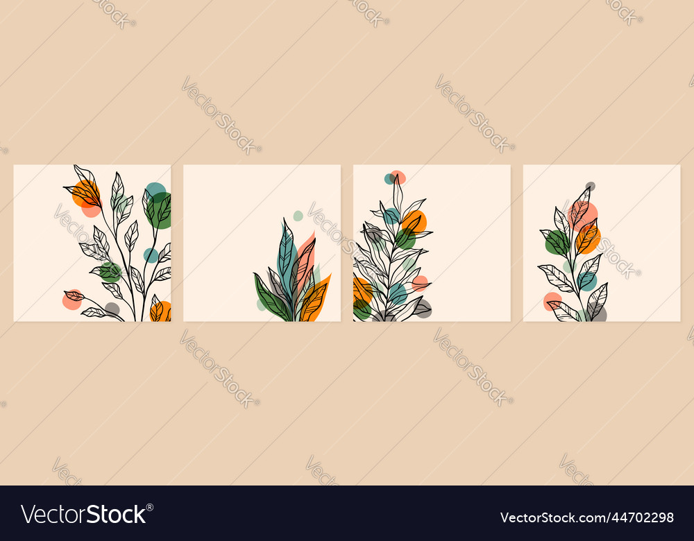 Creative minimalist hand draw abstract art Vector Image