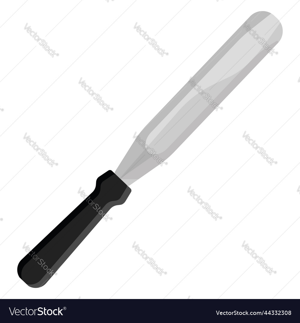 Cake icing knife on a white background Royalty Free Vector