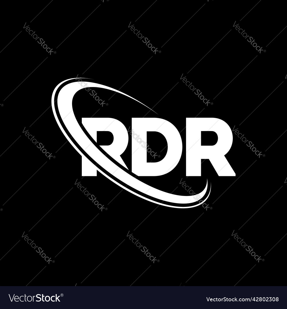 Rdr logo letter design Royalty Free Vector Image