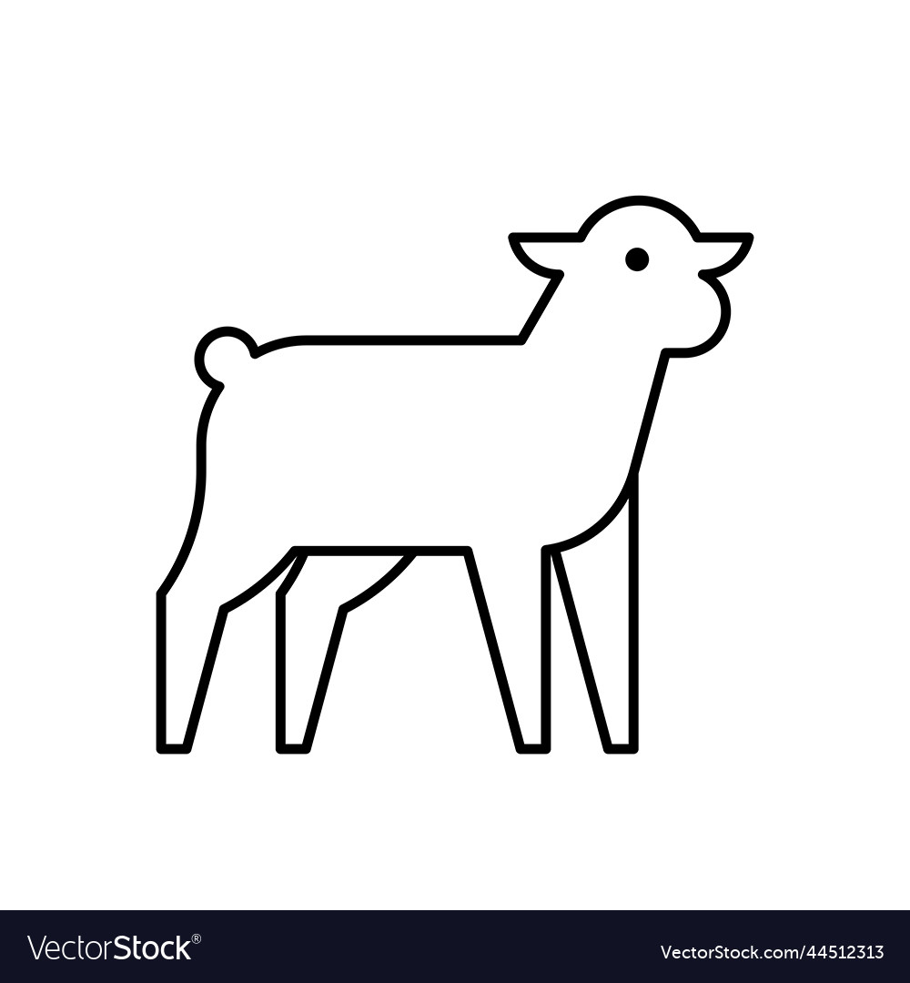 Lamb logo Royalty Free Vector Image - VectorStock