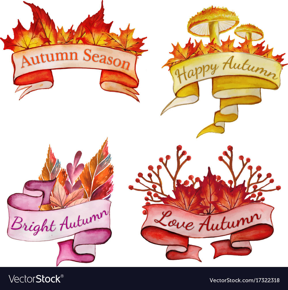 autumn-logo-collection-royalty-free-vector-image