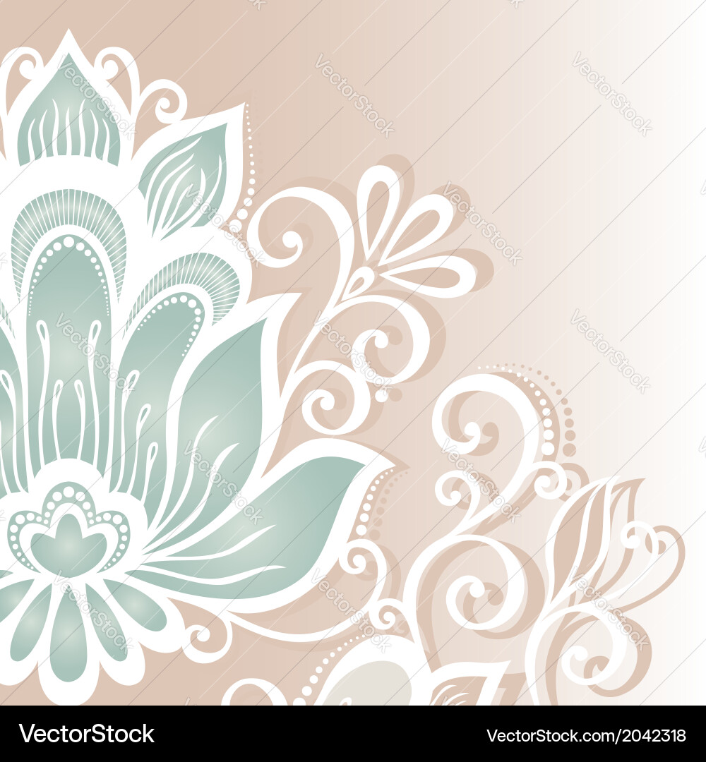 Colored Floral Background Royalty Free Vector Image