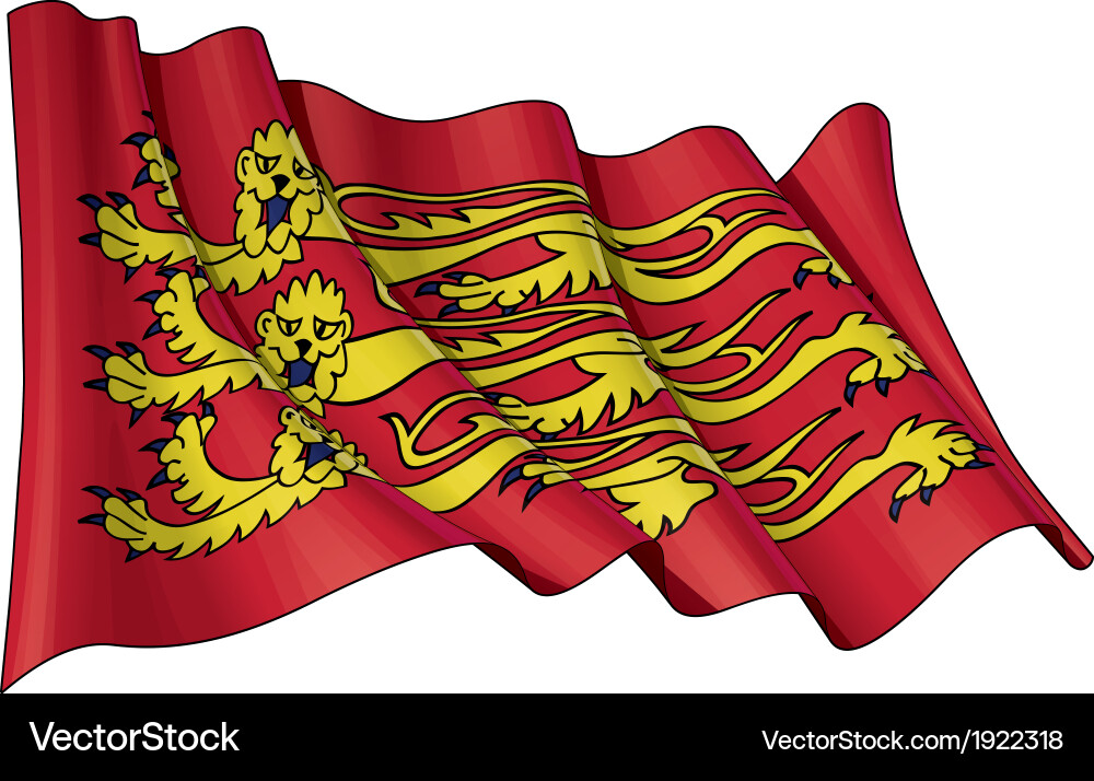 Englands Royal Baner Flag Royalty Free Vector Image