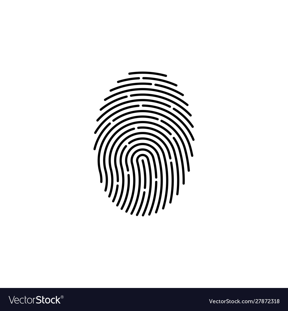 Finger Print Fingerprint Lock Secure Security Vector Image