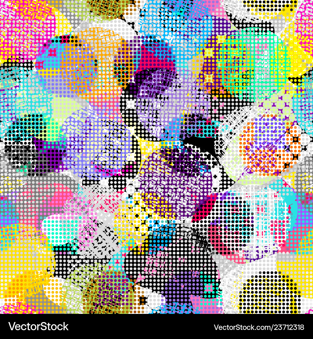 Geometric abstract pattern polka dot pattern Vector Image