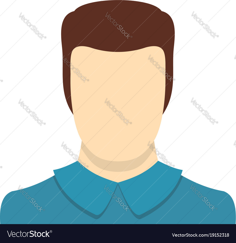 Flat business man user profile avatar icon Vector Image