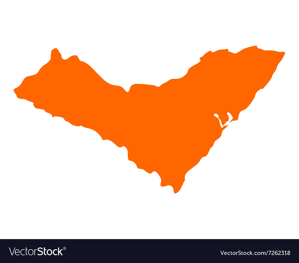 Map Of Alagoas Royalty Free Vector Image - Vectorstock