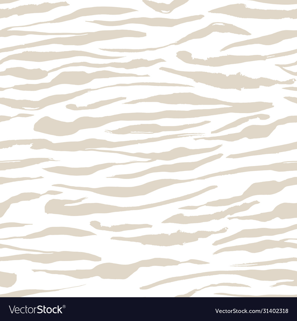 Safari pattern white tiger or zebra seamless print vector image Safari pattern white tiger or zebra seamless print