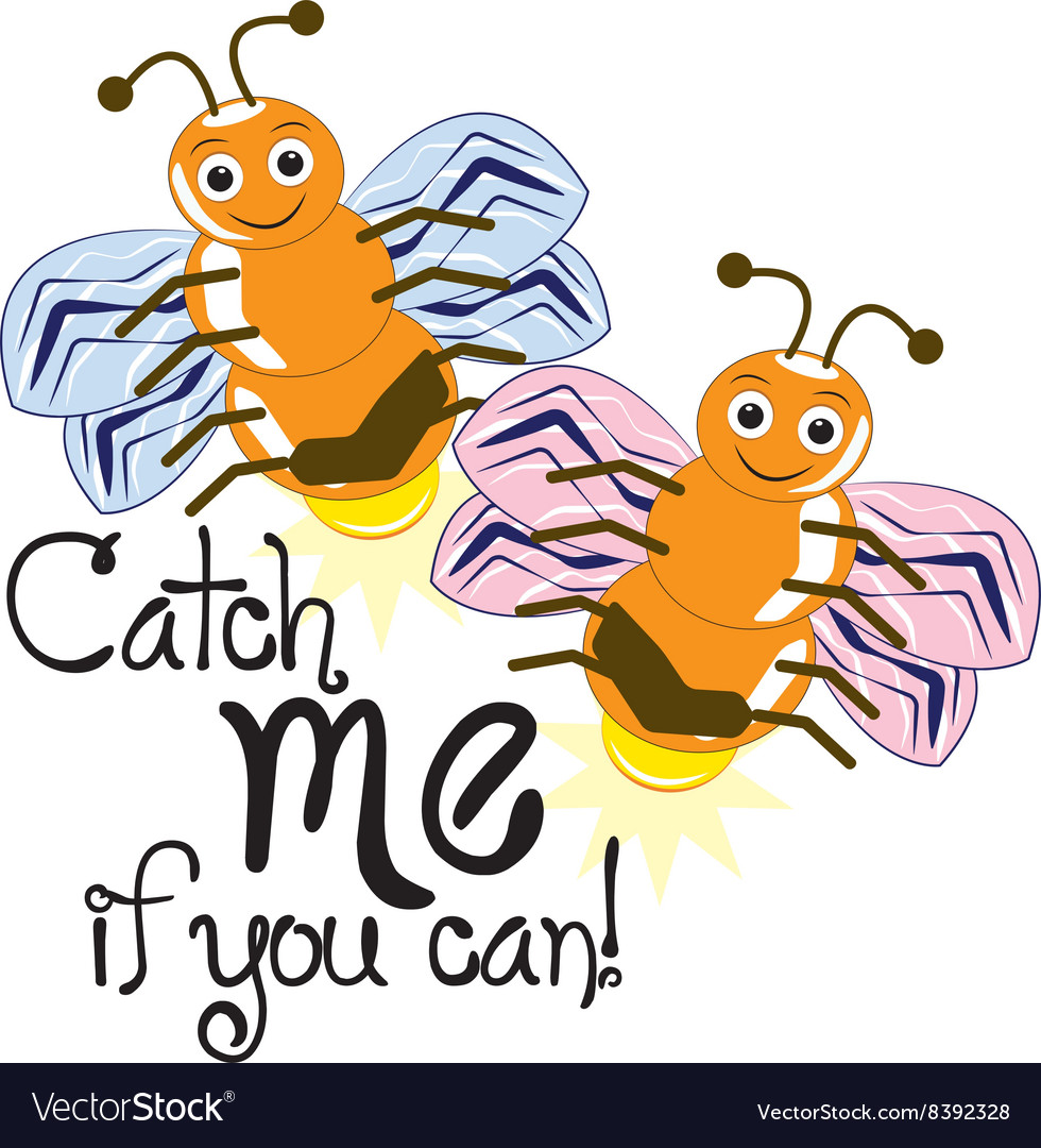 Catch me Royalty Free Vector Image - VectorStock