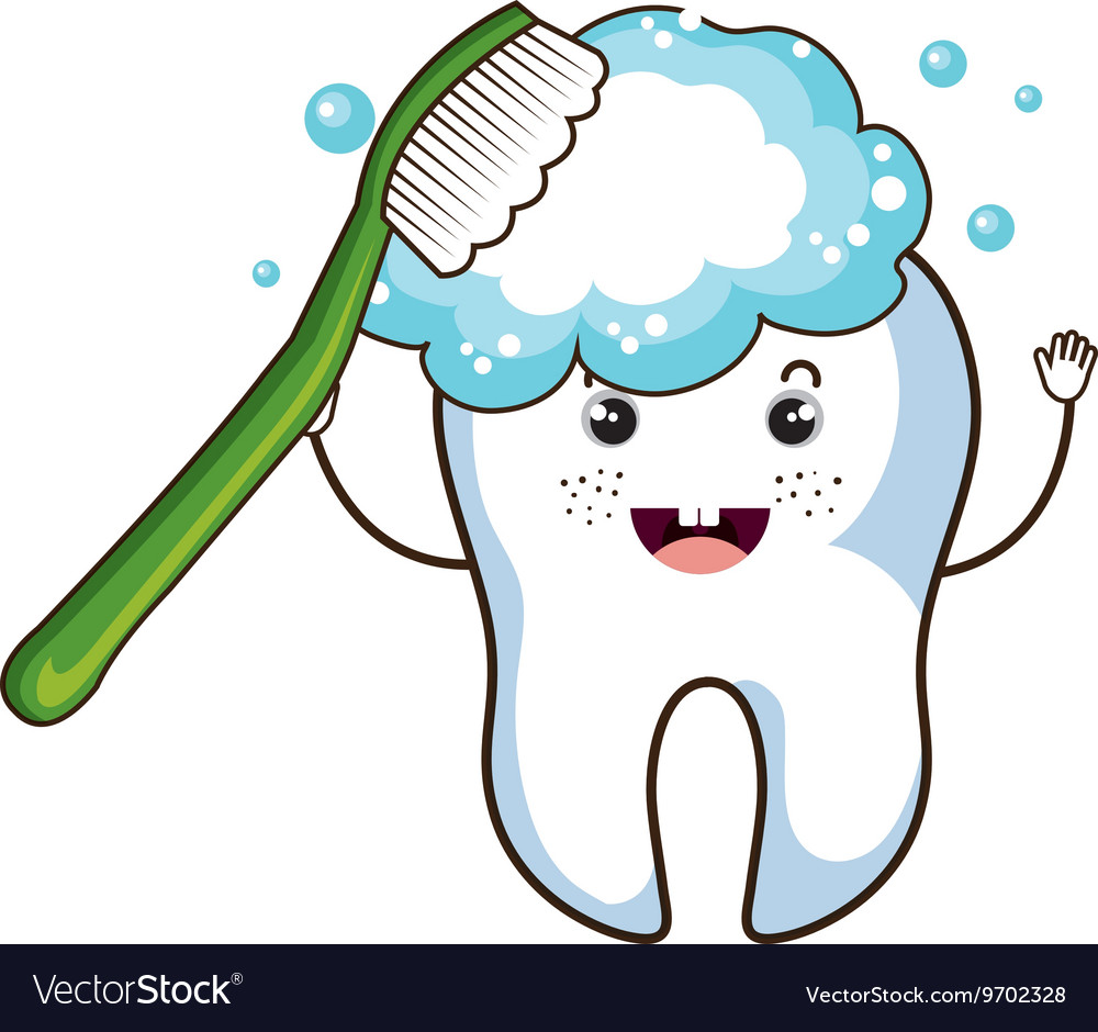 Medical dental care cartoon theme design Vector Image