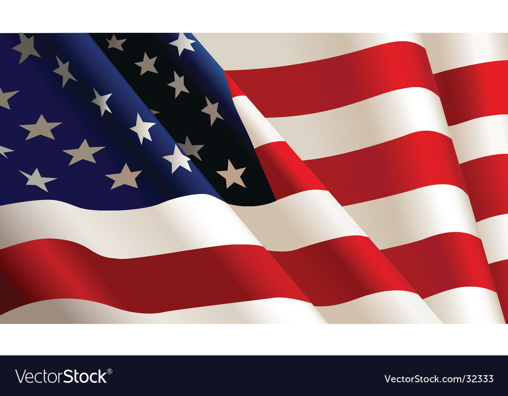 Download American flag Royalty Free Vector Image - VectorStock