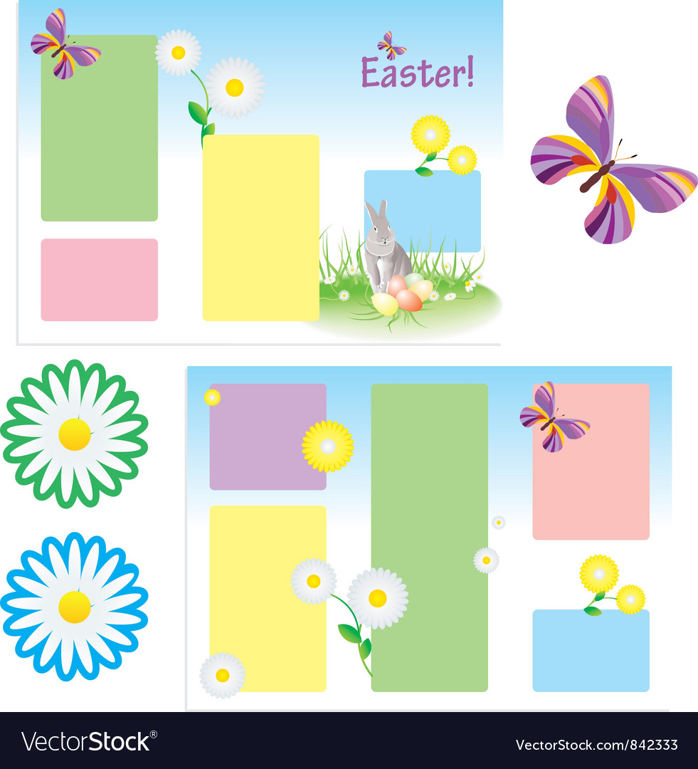 tri folder template for spring royalty free vector image