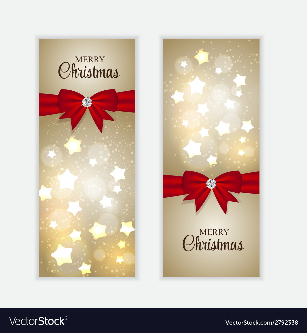 Christmas website banner and card background Vector Image