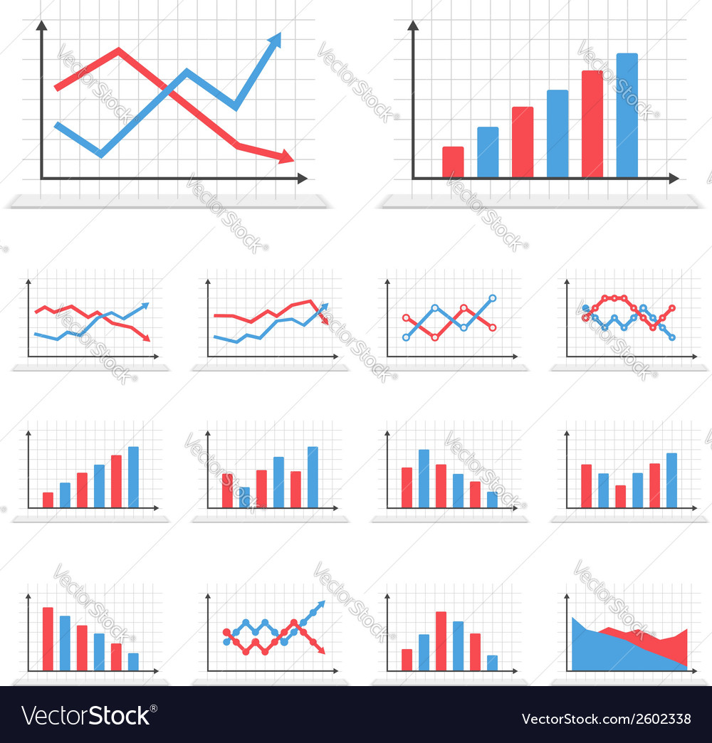 Graphs Royalty Free Vector Image Vectorstock