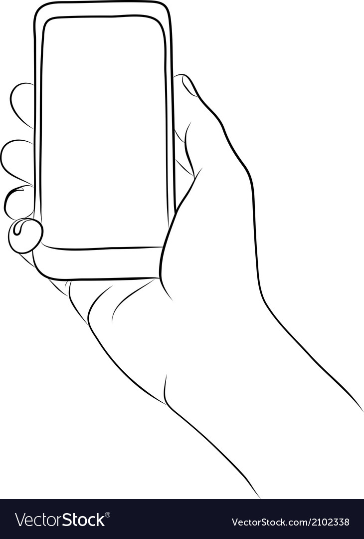 Hands holding the smart phone