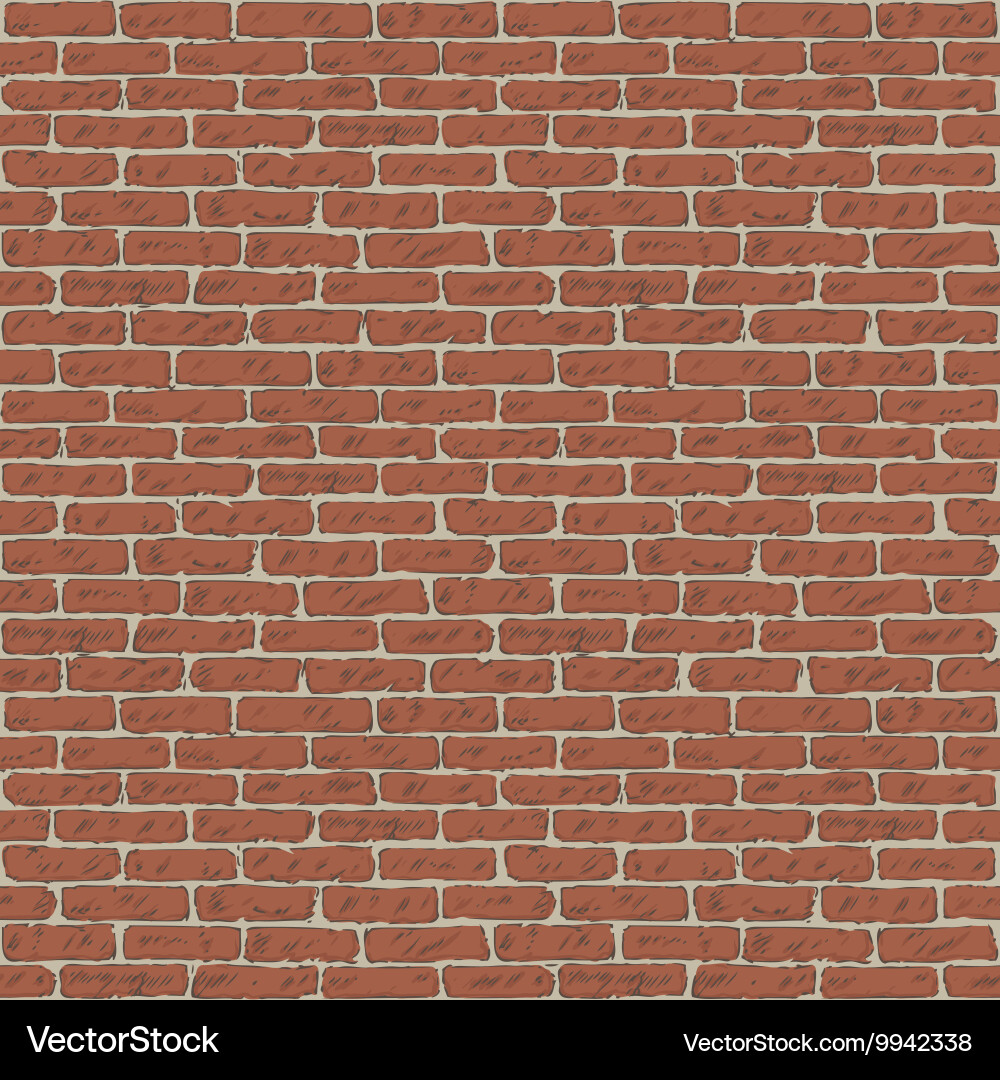 Seamless pattern with brick wall Royalty Free Vector Image