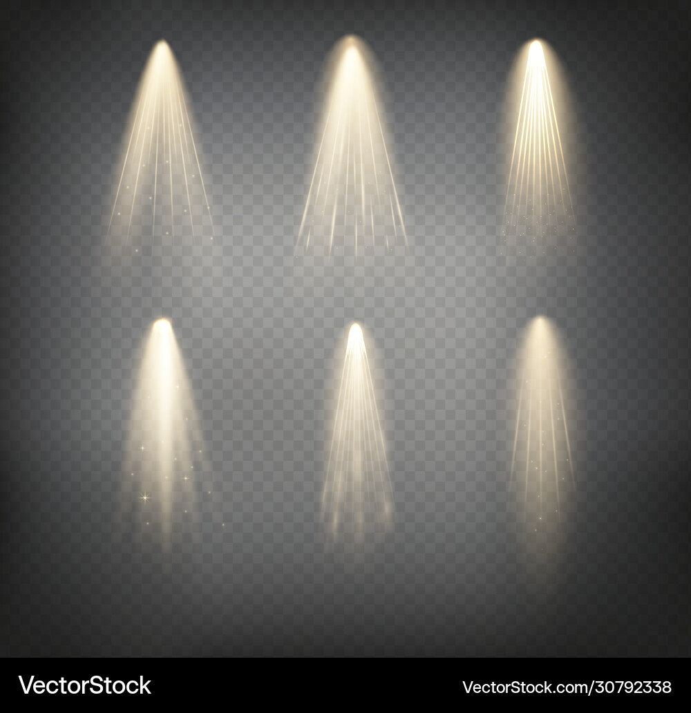 Set spotlight Royalty Free Vector Image - VectorStock