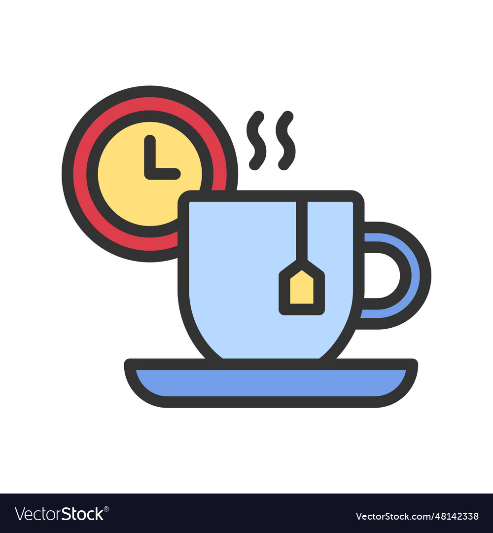 Tea break icon image Royalty Free Vector Image