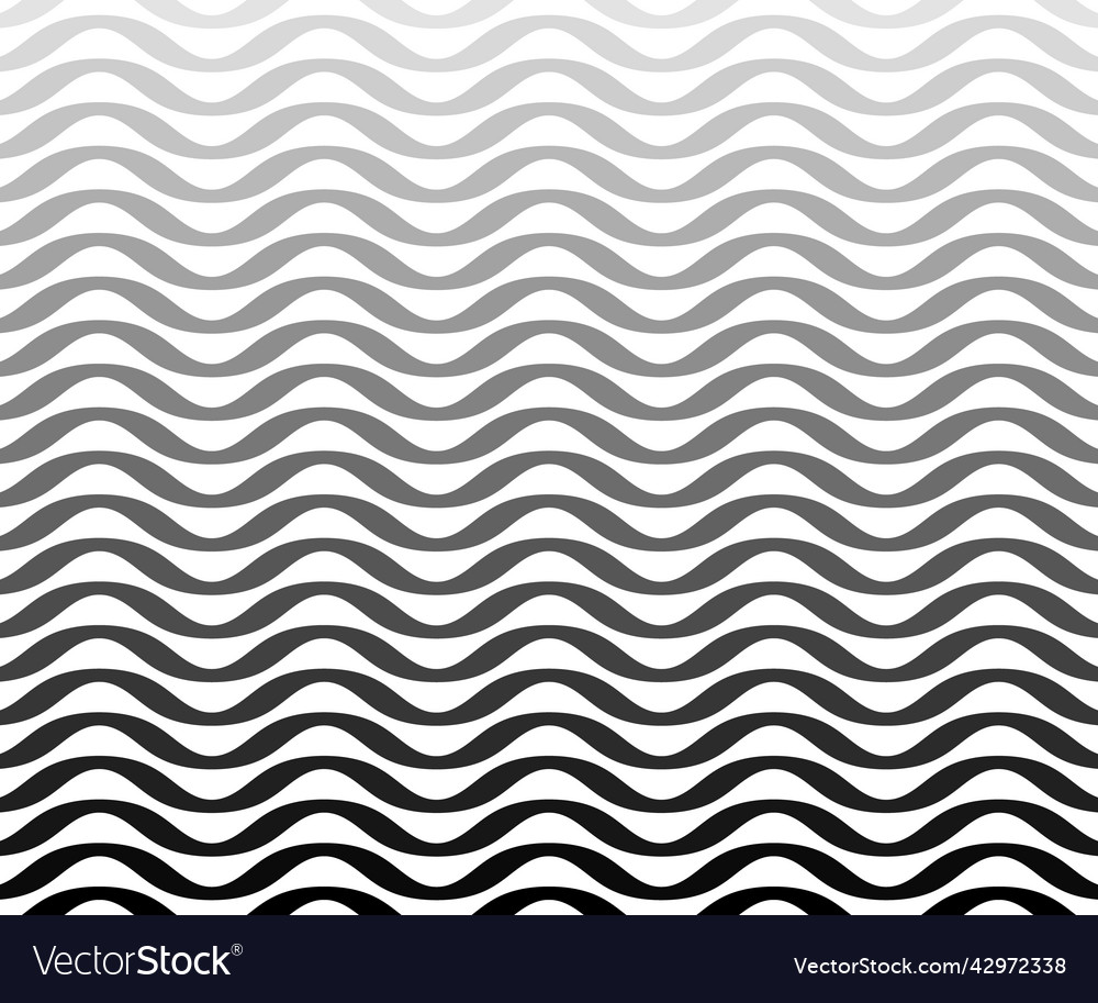 Wave line and wavy zigzag pattern lines abstract Vector Image