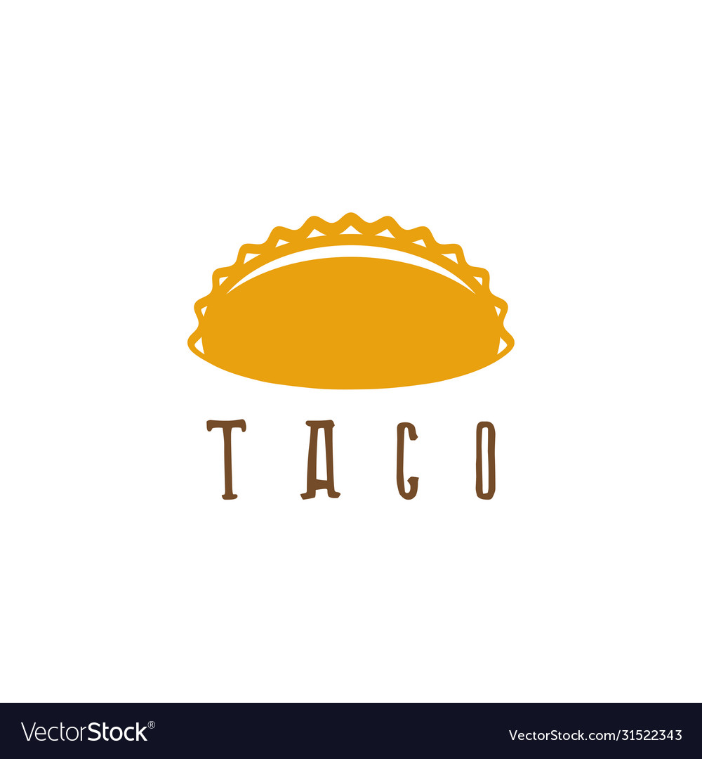 Design template taco mexican food Royalty Free Vector Image