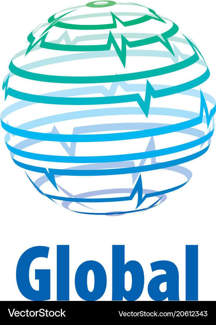 Logo globe Royalty Free Vector Image - VectorStock