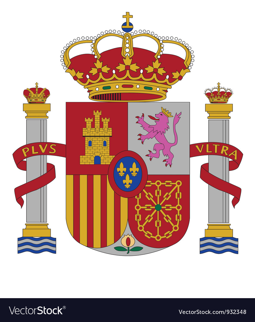 Coat Arms Spain Royalty Free Vector Image - VectorStock