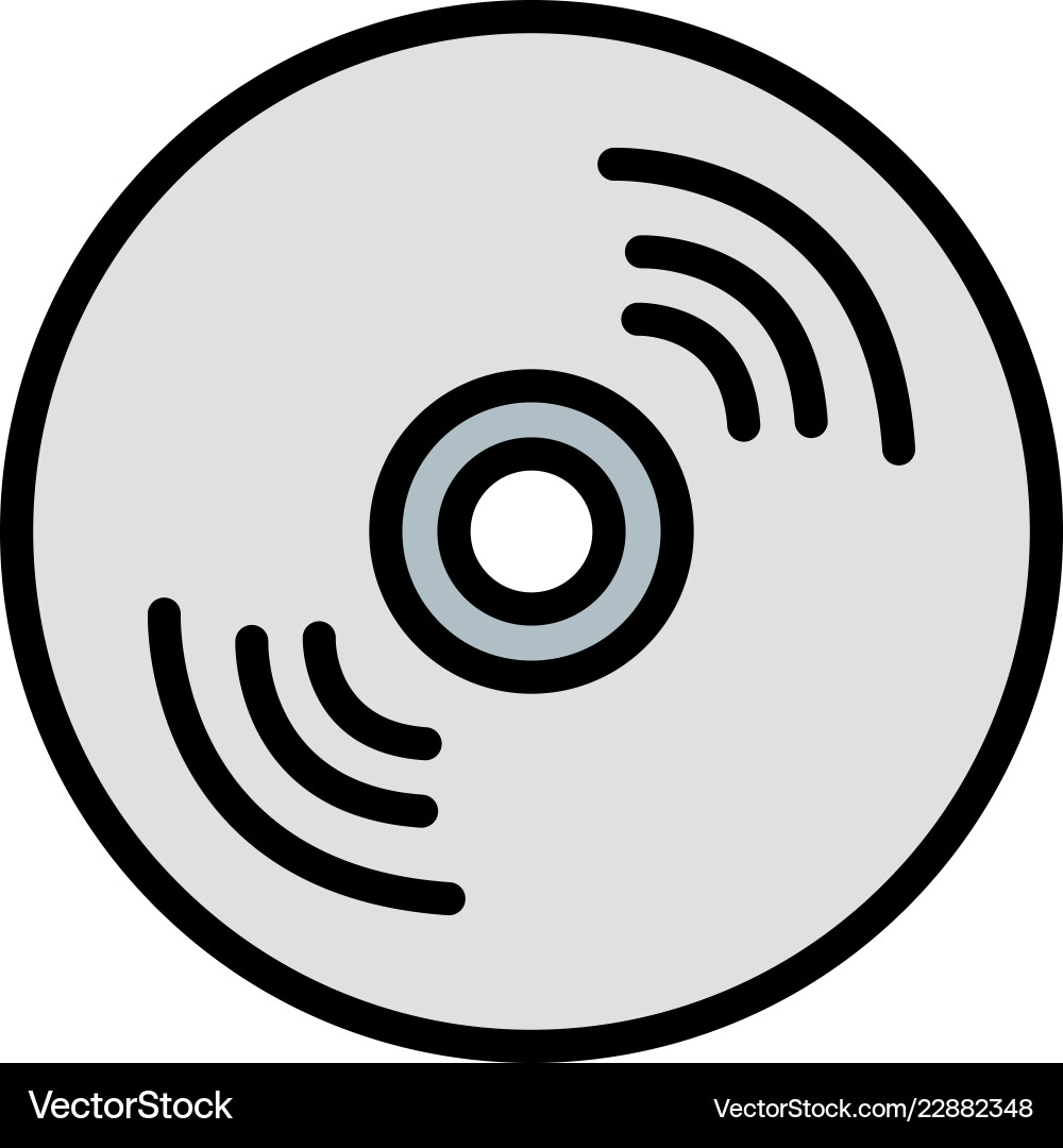 Compact disk icon Royalty Free Vector Image - VectorStock