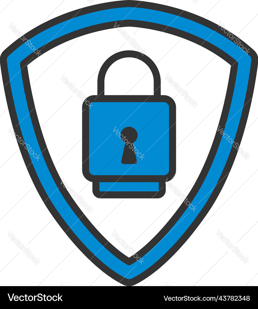 Data security icon Royalty Free Vector Image - VectorStock