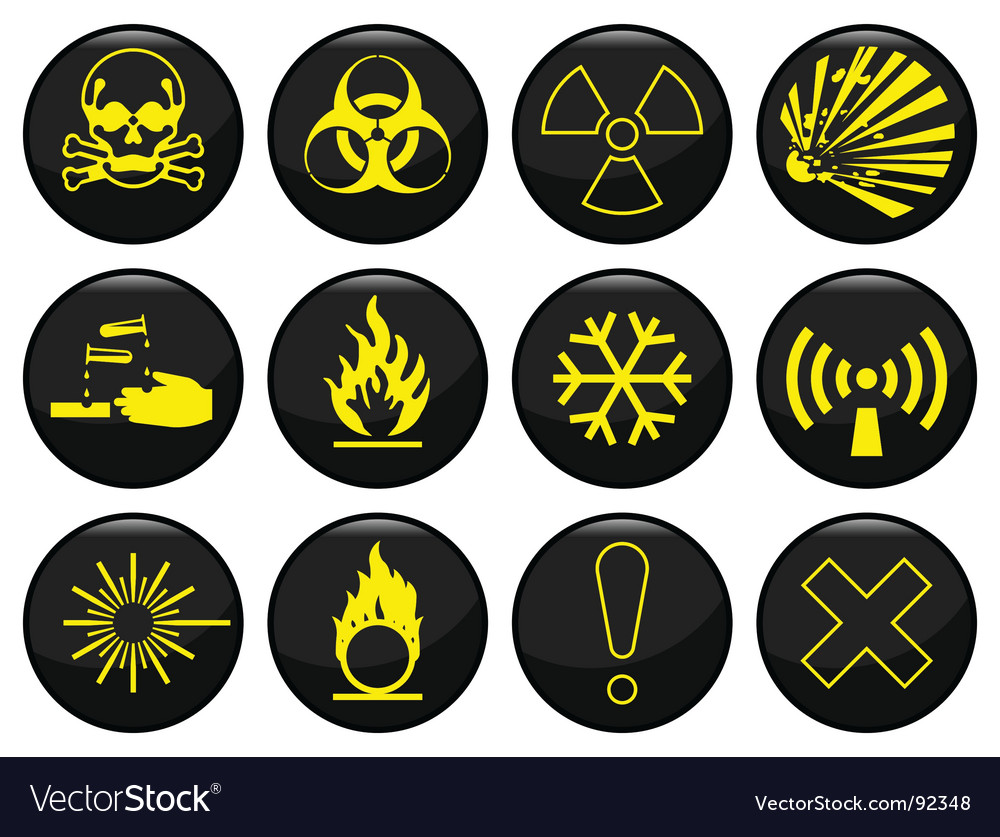 Hazard icon Royalty Free Vector Image - VectorStock