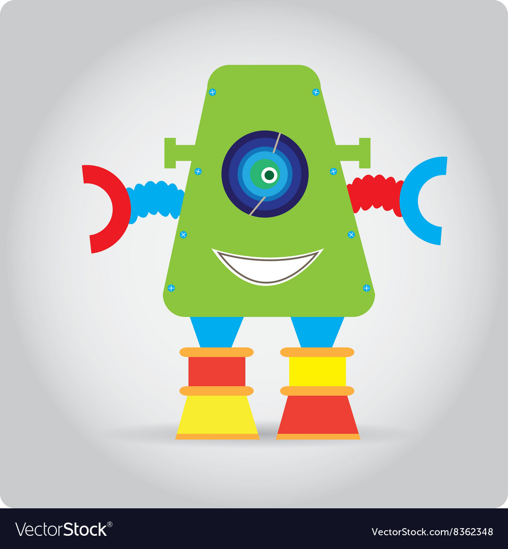 Robot toy Royalty Free Vector Image - VectorStock