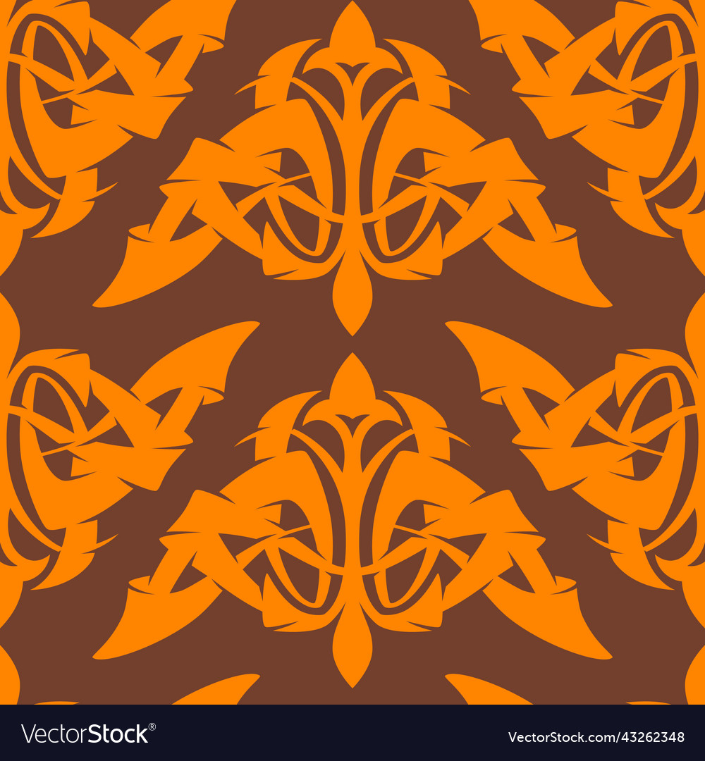 Seamless pattern with decorative intertwined vector image Seamless pattern with decorative intertwined