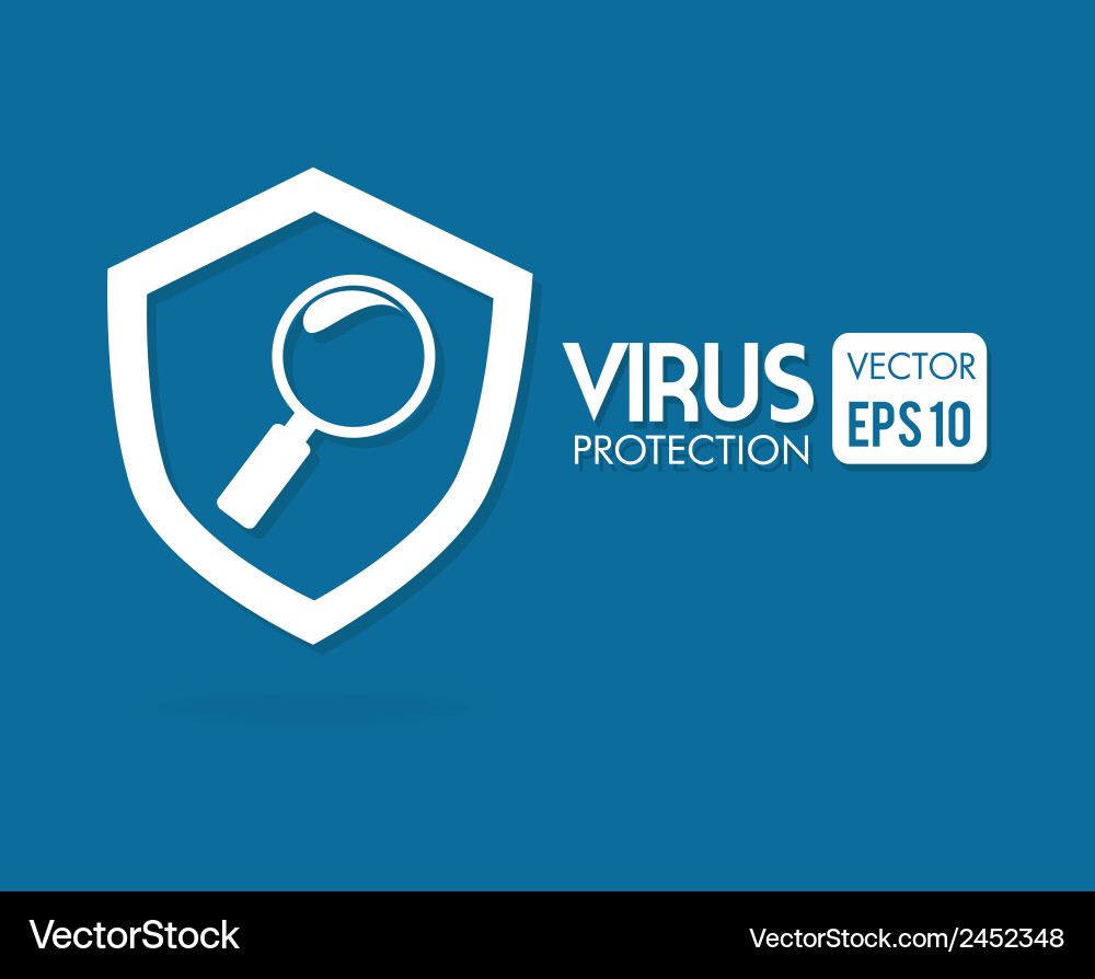 Security system over blue background Royalty Free Vector