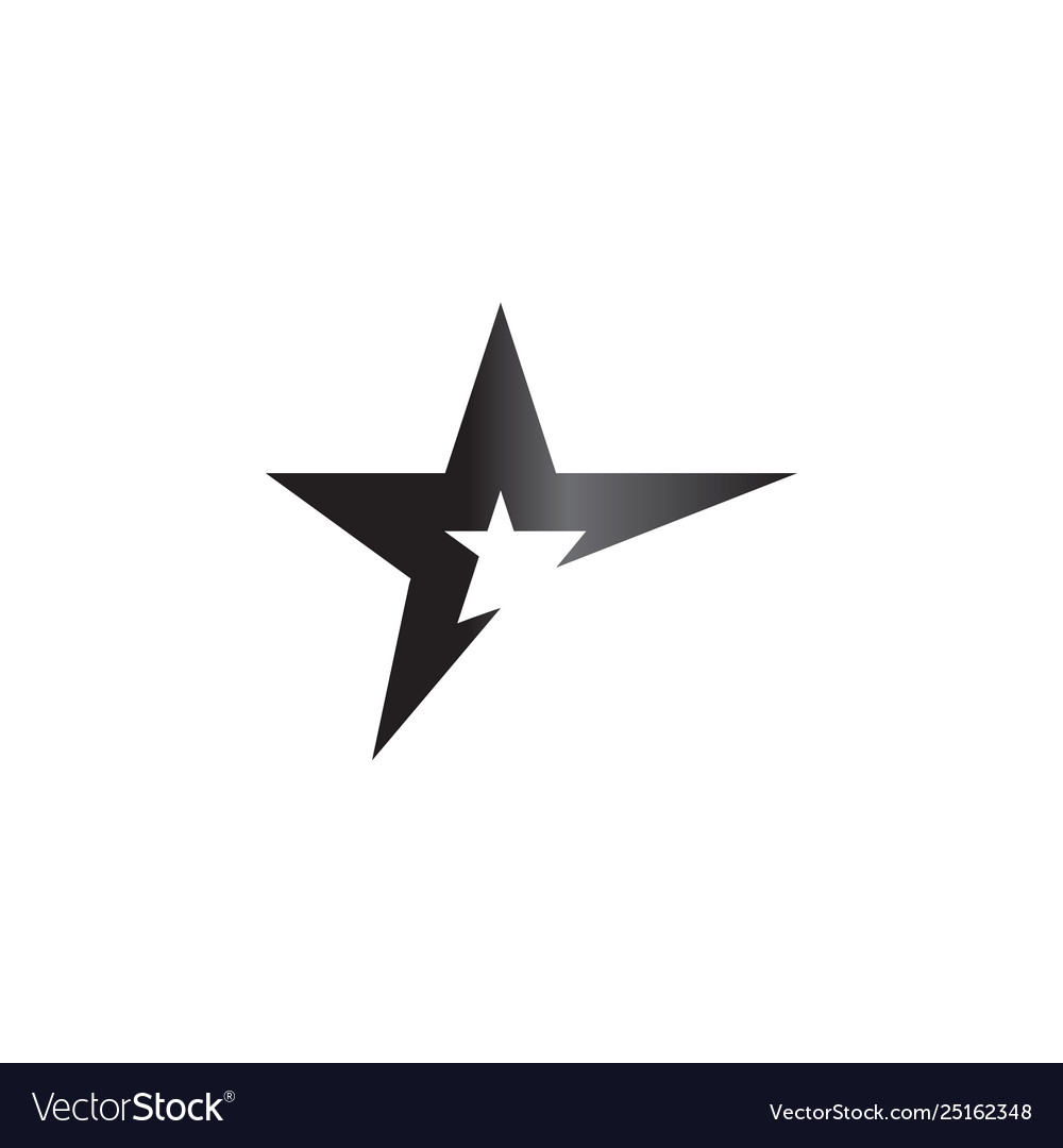 Star logo graphic design template Royalty Free Vector Image