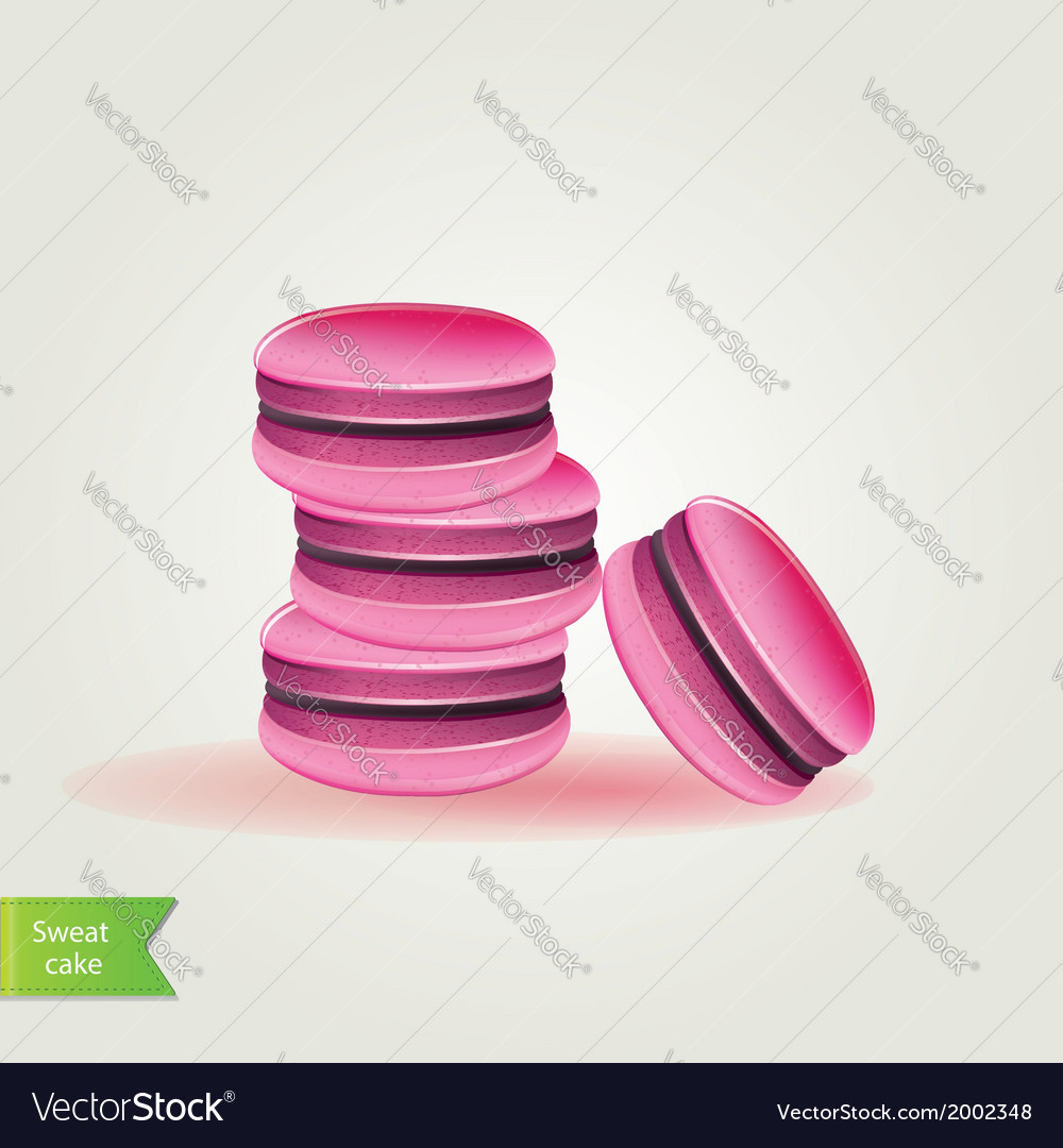 Sweet macaroons Royalty Free Vector Image - VectorStock