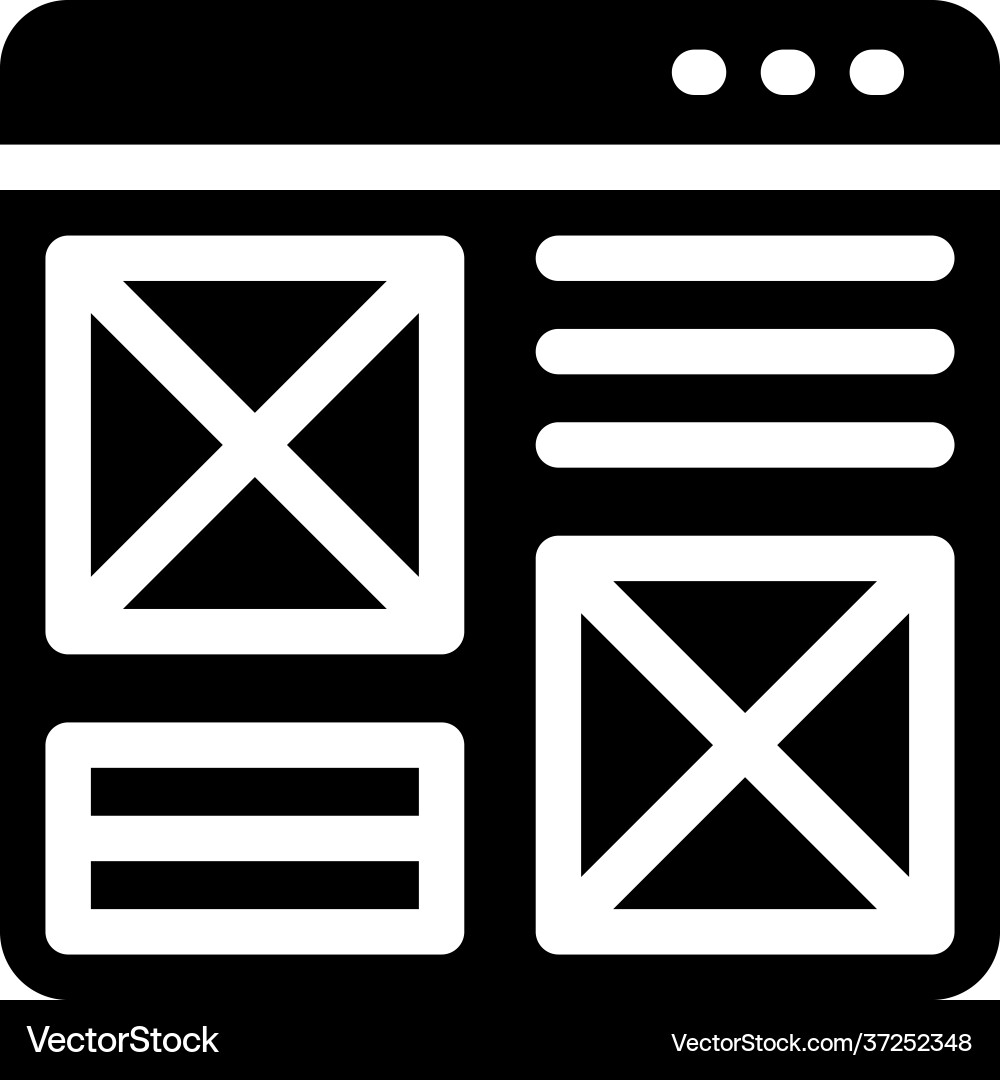 Website template Royalty Free Vector Image - VectorStock