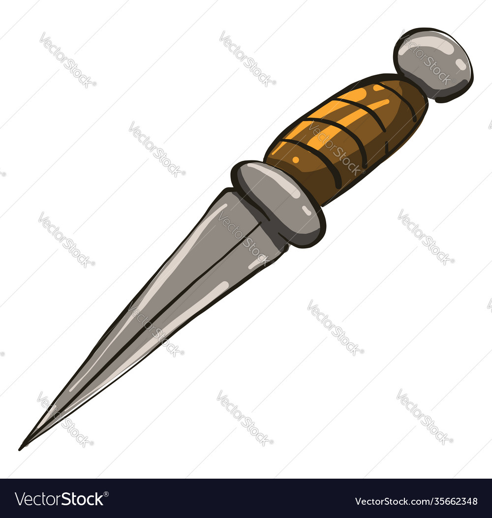 Wild knife on white background